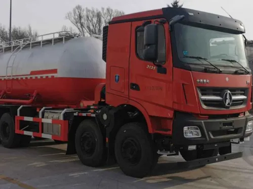 Bulk cement transport truck